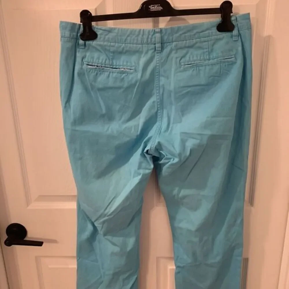 Bonobos Mens Blue Washed Chino Straight Fit Pants Tag Size 36x35 Beach Nautical‎